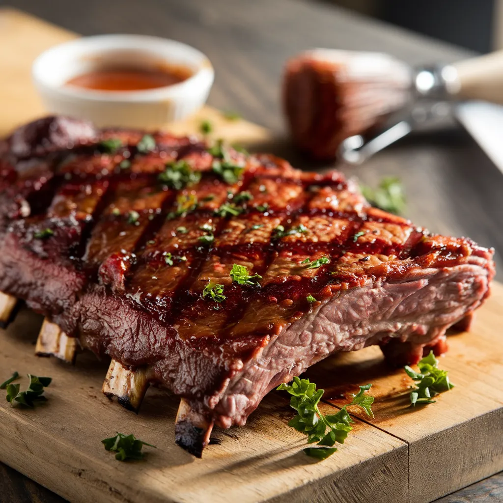 Succulent beef back ribs, grilled to perfection with a caramelized BBQ glaze.