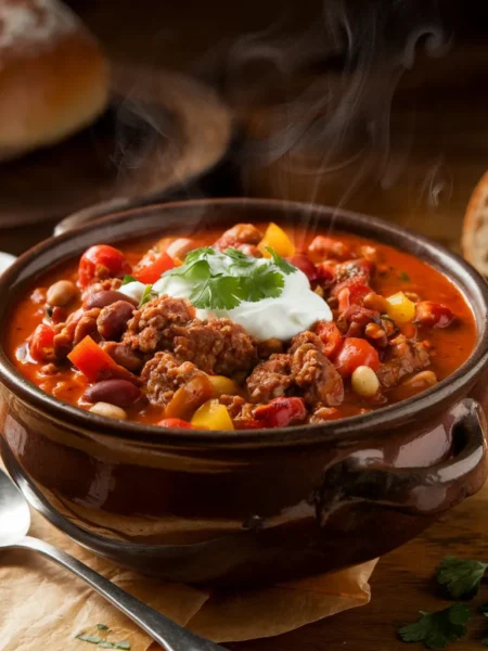 slow-cooked ground beef stew