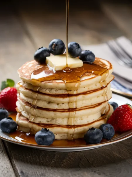 Fluffy Cottage Cheese Pancakes