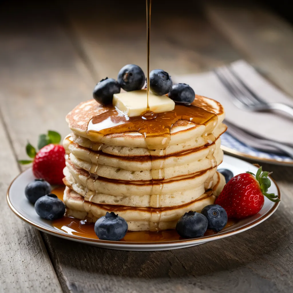 Fluffy Cottage Cheese Pancakes