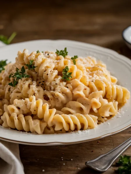 creamy cottage cheese pasta