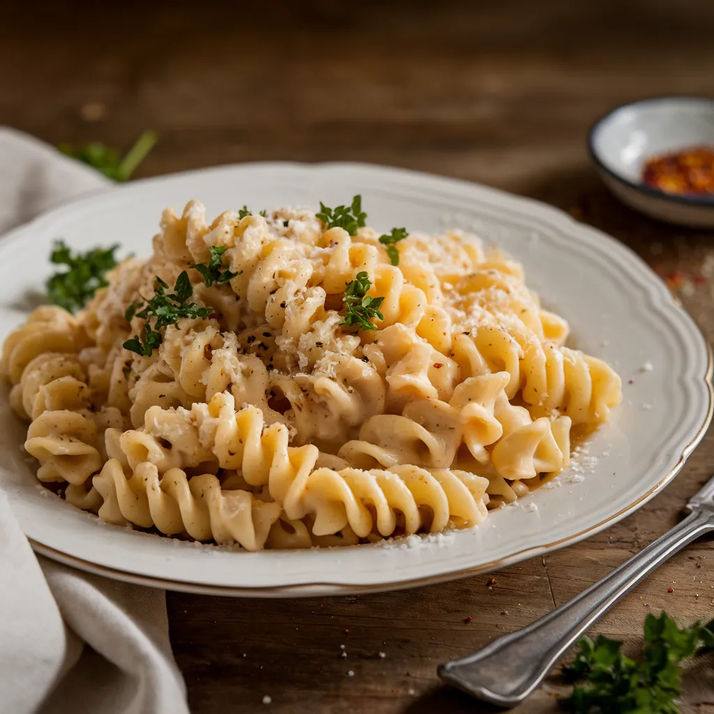 creamy cottage cheese pasta